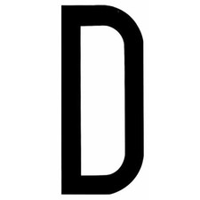 Lettera adesiva per - lettera, targa