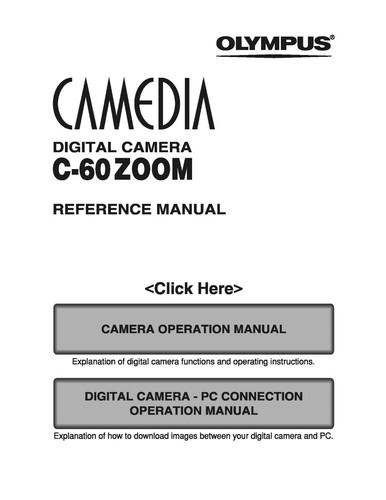 Olympus camedia manuale - olympus, c-60