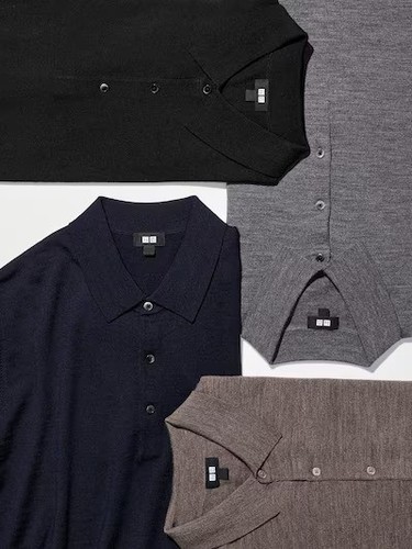Uniqlo polo maglia merino - polo,