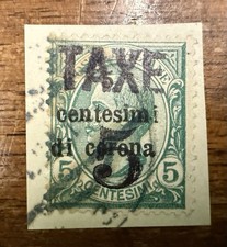 francobolli regno Occupazioni Terre Redente Su Frammento Segnatasse