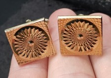 Coppia di gemelli placcati oro