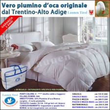 Piumino Piumone in Piuma d'