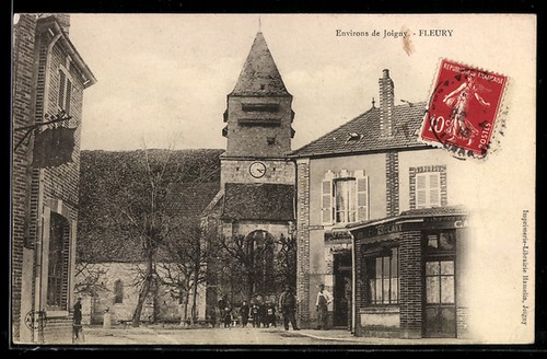 Cpa fleury église - cpa, 1910