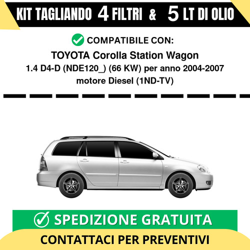 Tagliando per toyota corolla - tagliando,