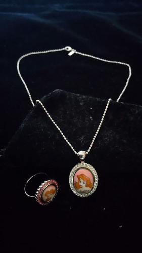 Set collana anello - e,