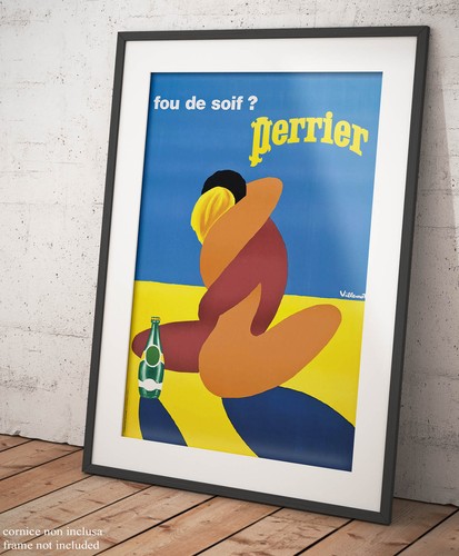 Poster villemot perrier - poster,