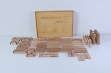 Costruzioni vintage in legno Vecchio gioco architettura intarsio da costruire