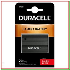 Batteria Ricaricabile DURACELL DRC511 = Canon BP-511 x EOS 300D Pshot PRO90