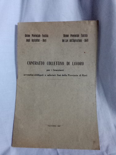 Libro contratto fascista degli - contratto,