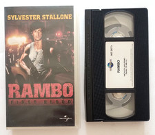 Vhs Rambo First Blood  Film Azione Guerra Stallone Videocassetta Vintage (K20)