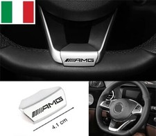 Logo Fregio Stemma Inserto Volante Per MERCEDES AMG CLASSE A B C E SLK G Metallo
