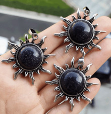 10 pezzi ciondoli sole gemme