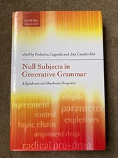 Null subjects generative - subjects,