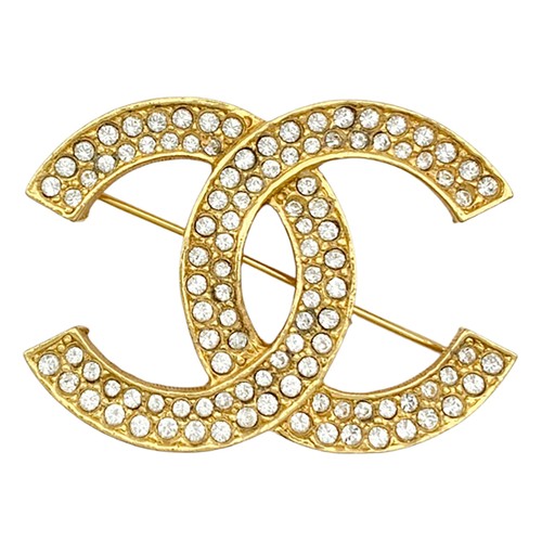 Spilla chanel logo doppia - spilla,