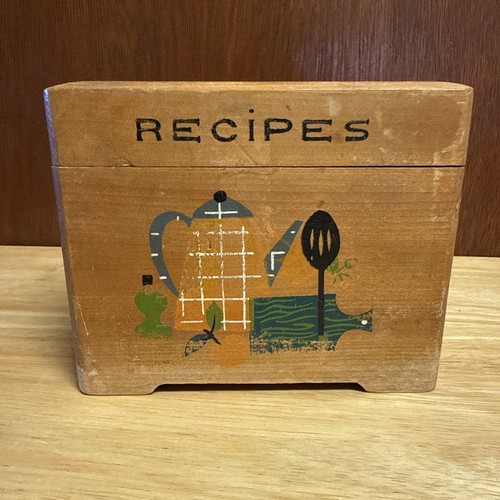 Scatola ricetta vintage - ricetta, in