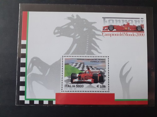 Lotto italia foglietto - italia, ferrari