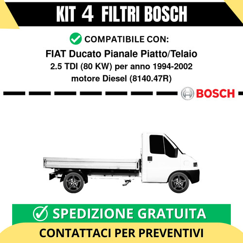 Kit bosch filtri tagliando - kit, 4
