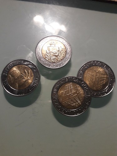 Moneta 500 lire - moneta, 1988