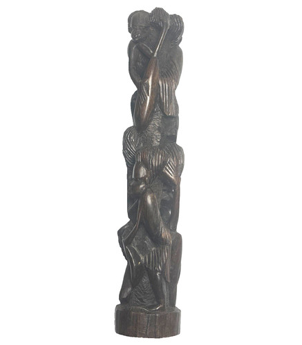 Statua mpingo vintage - vintage, africano