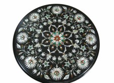 Tavolo 12" piano intarsiato marmo pietra dura casa giardino caffè pranzo arredo b40