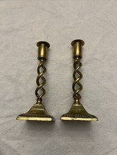 Candelabri vintage ottone orzo