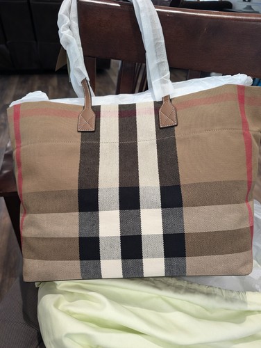 Burberry checked london - checked, tote