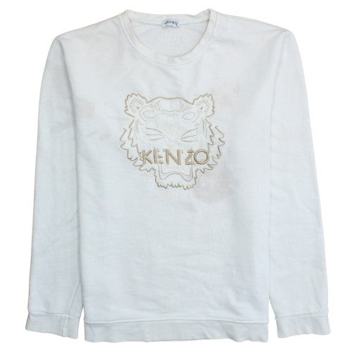 Felpa pullover bianca uomo