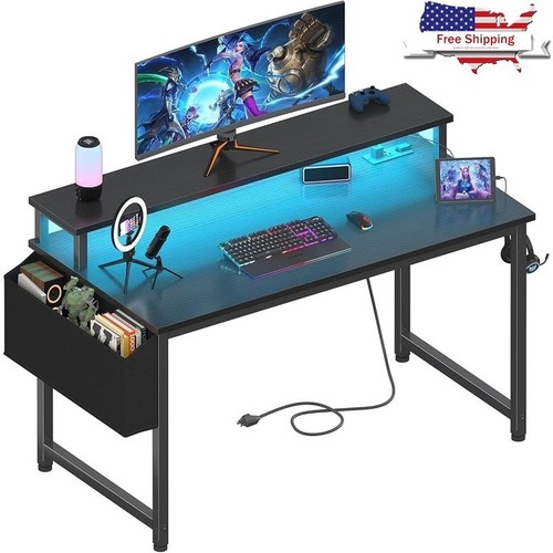Scrivania gaming con luci - con, led
