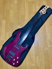 Basso Elettrico Crews Maniac Sound Jackson 5 Fretless 5 Corde Modificato