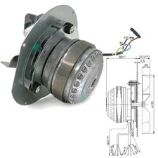 ESTRATTORE Fumi EBM R2E150-AN91 150mm Stufa a Pellet Palazzetti Edilkamin Anselm