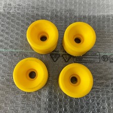 VINTAGE 4 x new old stock skateboard wheels yellow *18