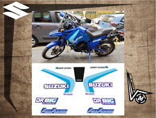 KIT Suzuki DR 750 BIG 1988 - 1991 adesivi BASE TRASPARENTE ivi/stickers/decals