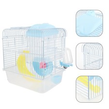  Piccola gabbia per animali domestici Castle Castle Caso House Castello a doppio