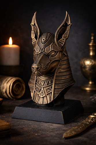 Statue anubis buste égypte - anubis,