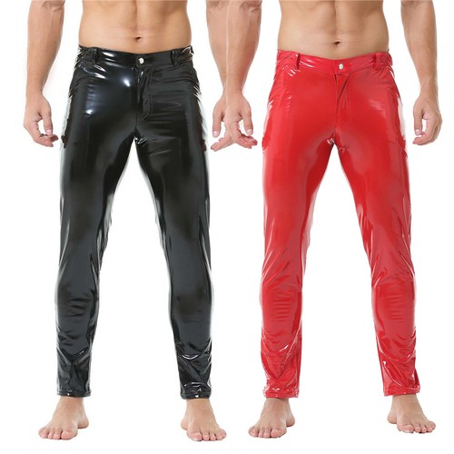Pantaloni uomo pvc pelle - uomo, slim