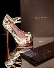 Scarpe Decolette Sandali con tacco Gucci 38 in pelle 