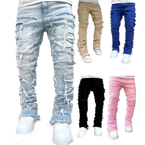 Jeans impilati uomo skinny