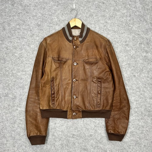 Armani jeans pelle giacca - pelle,