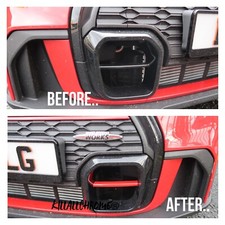 Copri alette condotto freno LCI2 F56 JCW Pro rosso lucido John Cooper Works F55 F57 2021+