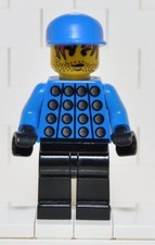 Minifigura Lego soc010 Calcio Portiere Red White Blue Team Goalie 2000