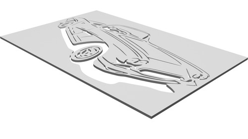 Stencil sagoma per logo - per,