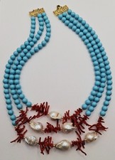 Collana in metallo multifili