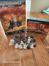Lotto esercito Warhammer 40K Dark Eldar/Drukhari parzialmente dipinto e assemblato