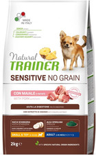 Natural  Sensitive No Grain Cibo per Cani Small&Toy Con Maiale E Patate- 2Kg