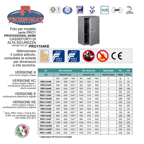 Cassaforte technomax alta - cassaforte, di