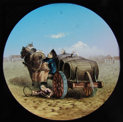 Glass magic lantern - glass,