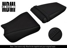 ADATTO PER KAWASAKI ZXR 400 91-03 SET COPRISEDILI VINILE IMPUGNATURA PERSONALIZZATA DSG2 NERO