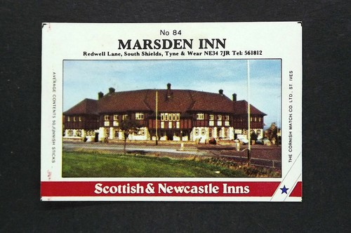 Matchbox label pub marsden - label,
