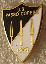 Distintivo calcio ⚽ PASSO CORESE ⚪️⚫️ spilla RIETI❗pin LAZIO❗smalto