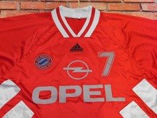 BAYERN MONACO MATCH WORN n°7 ADIDAS MAGLIA CALCIO SHIRT NOLEL VINTAGE (007)